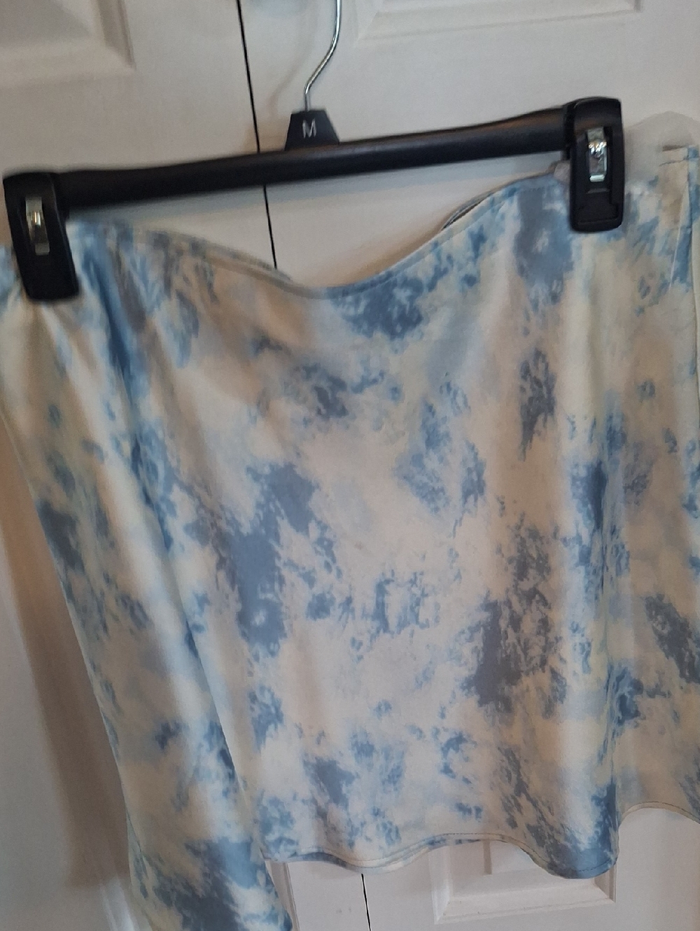 No Boundaries Blue and White Tie-Dye Slip Skirt